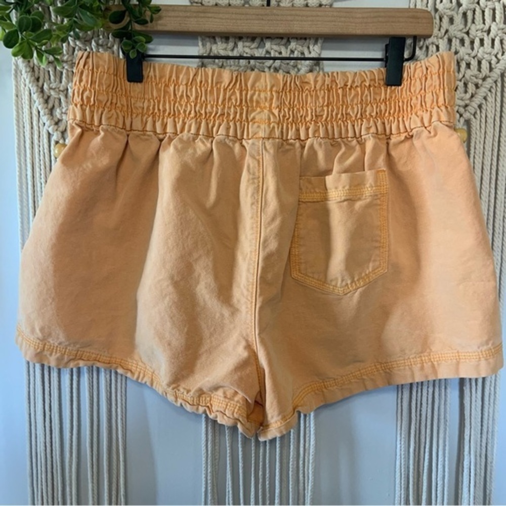 AERIE Babewatch High Waisted Pull On Shorts Orange Size Large - Picture 2 of 13
